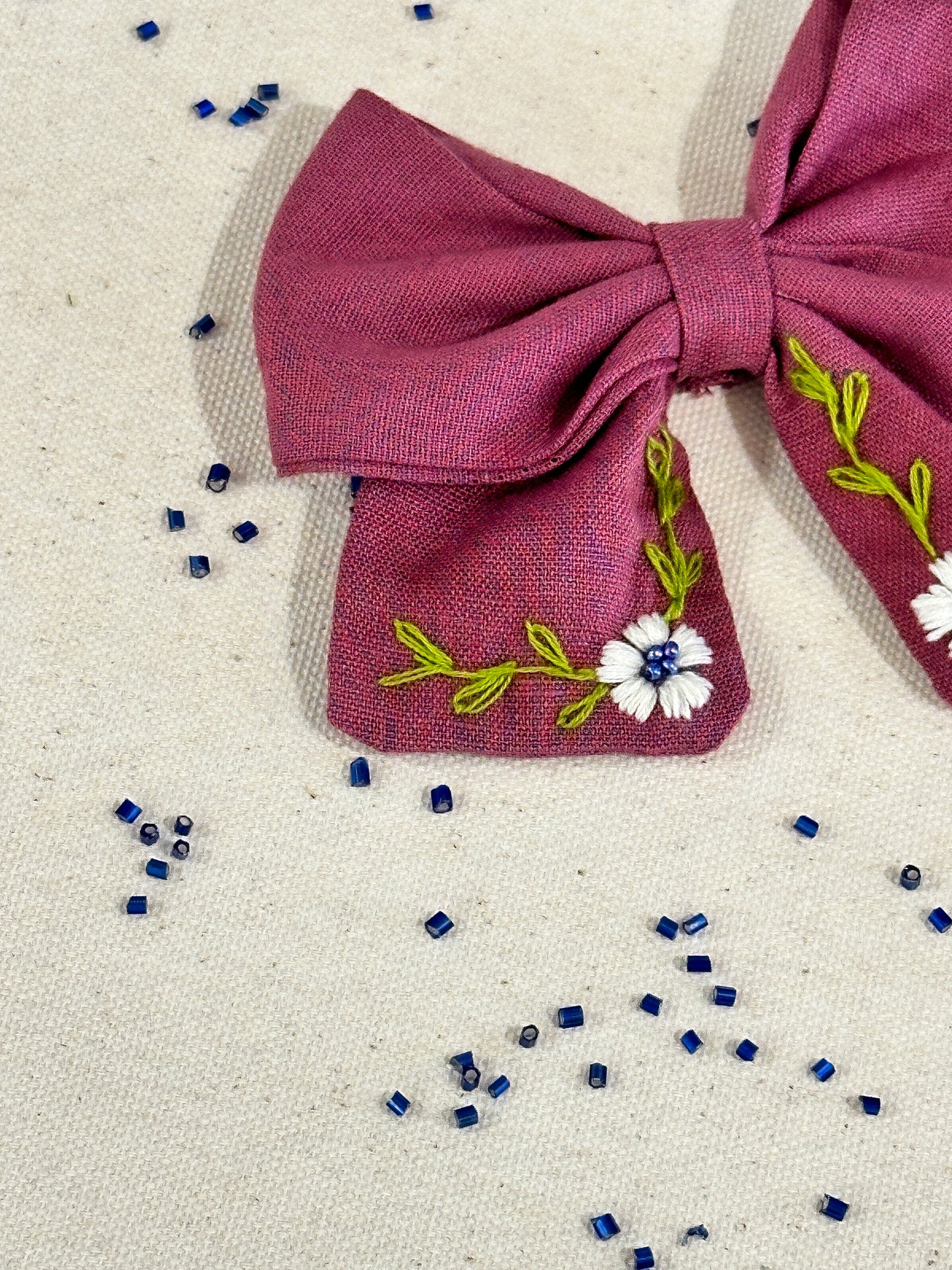 Pink Daisy Dream Handmade Hair Bow