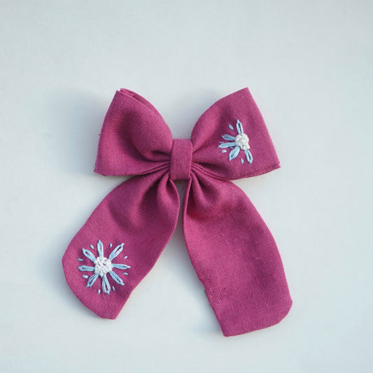 Flora Twist Handmade Hair Bow