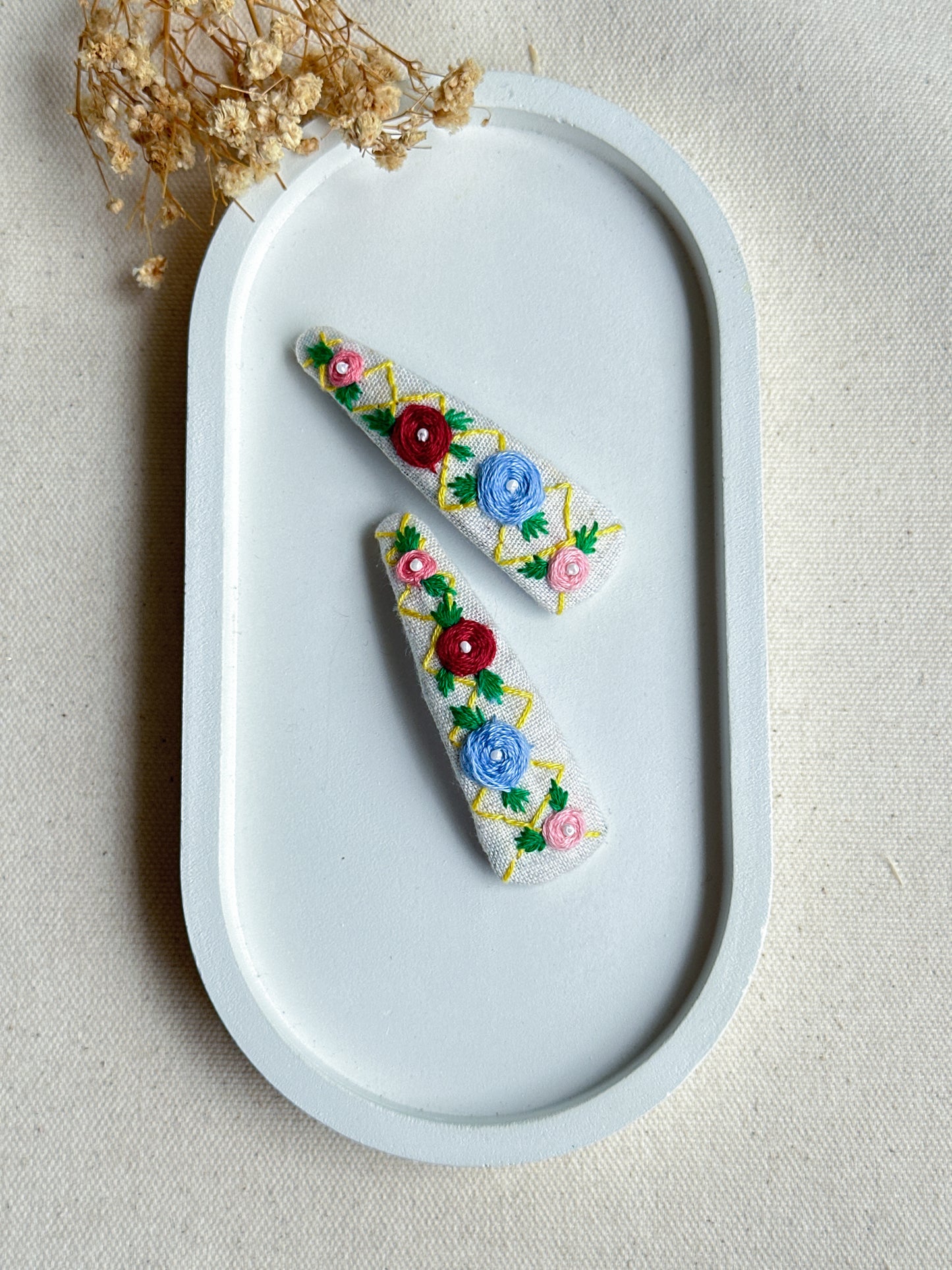 Garden Path Handmade Hair Clips - Pack of 2