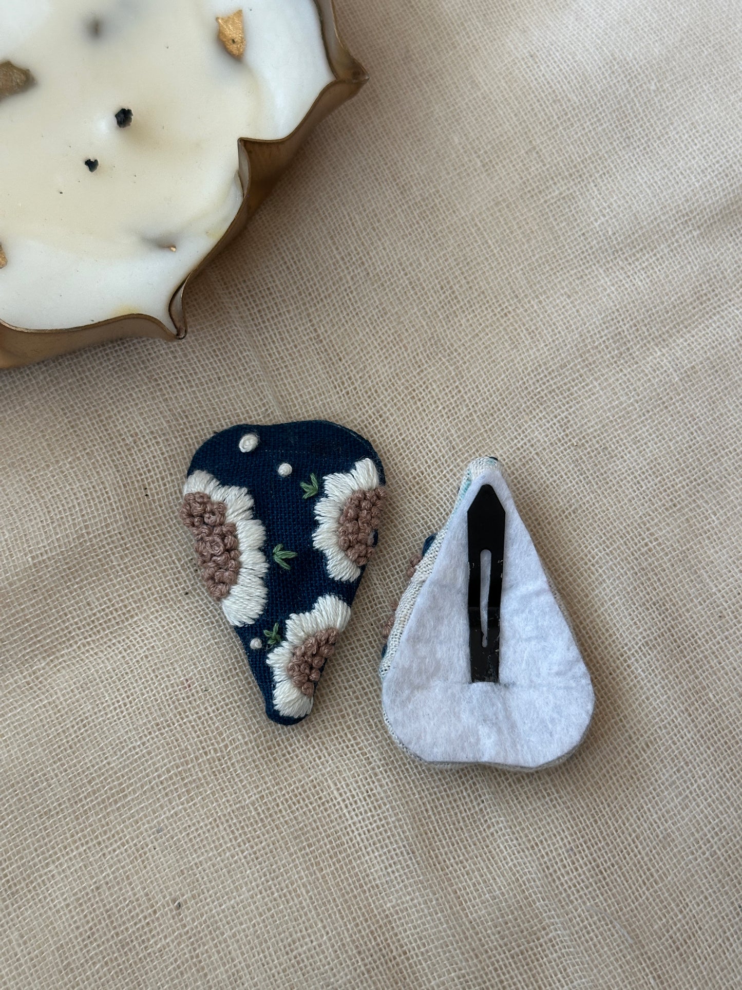 Berry Blush Barrettes Handmade Hair Clips - Pack Of 2