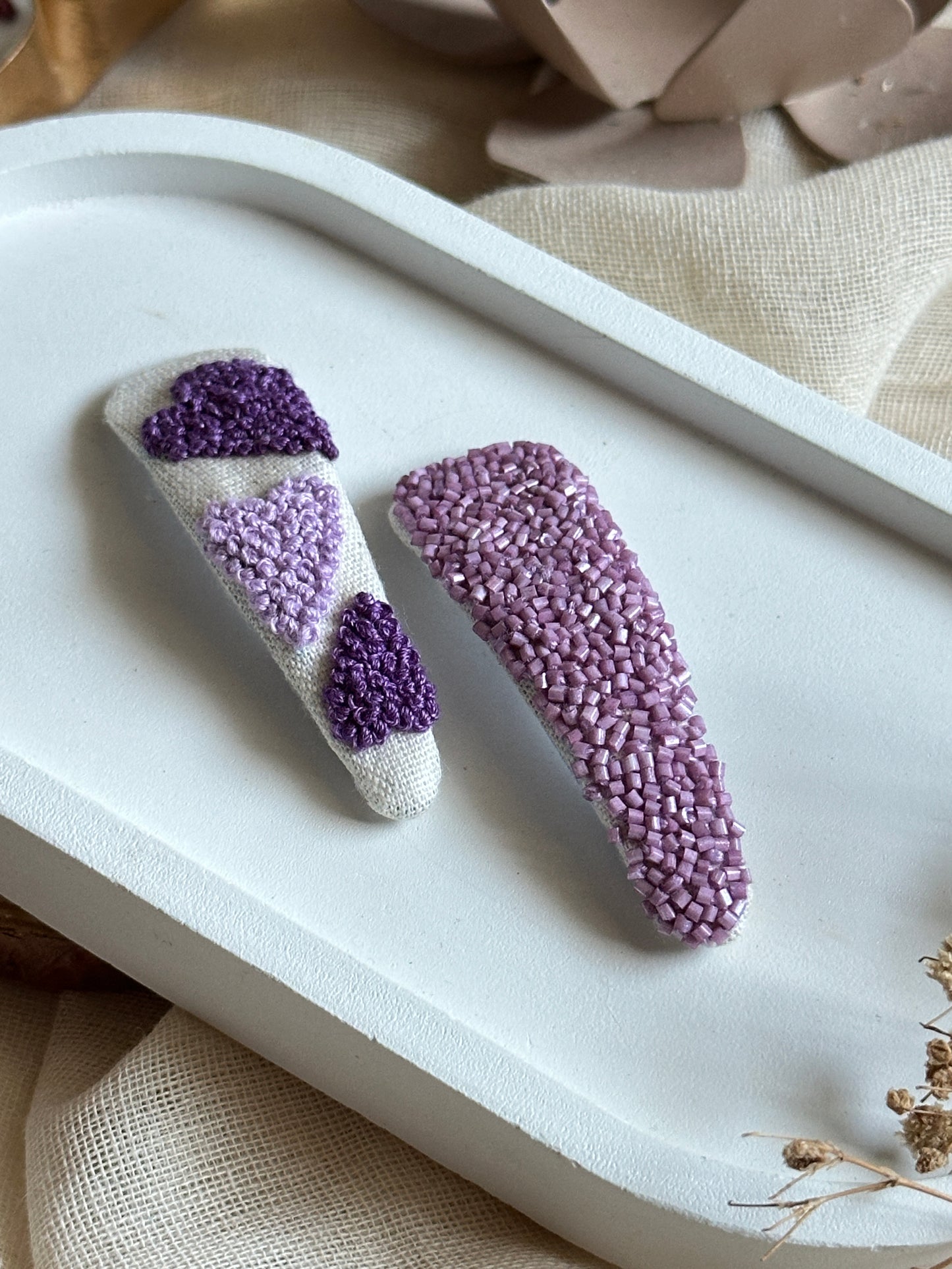 Heartloom Hair Clips Handmade Hair Clips - Pack Of 2