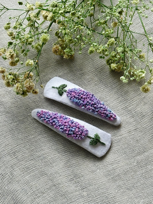 Minimal Bloom Handmade Hair Clips - Pack of 2