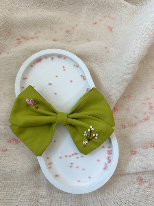 Minty Magic Handmade Hair Bow