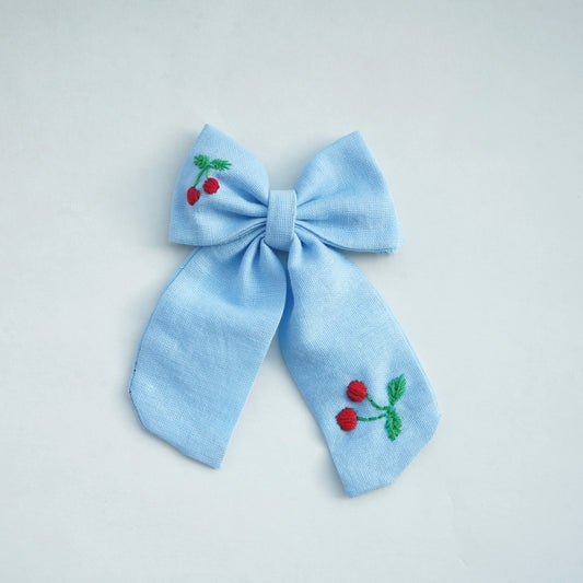 Berry Bloom Handmade Hair Bow