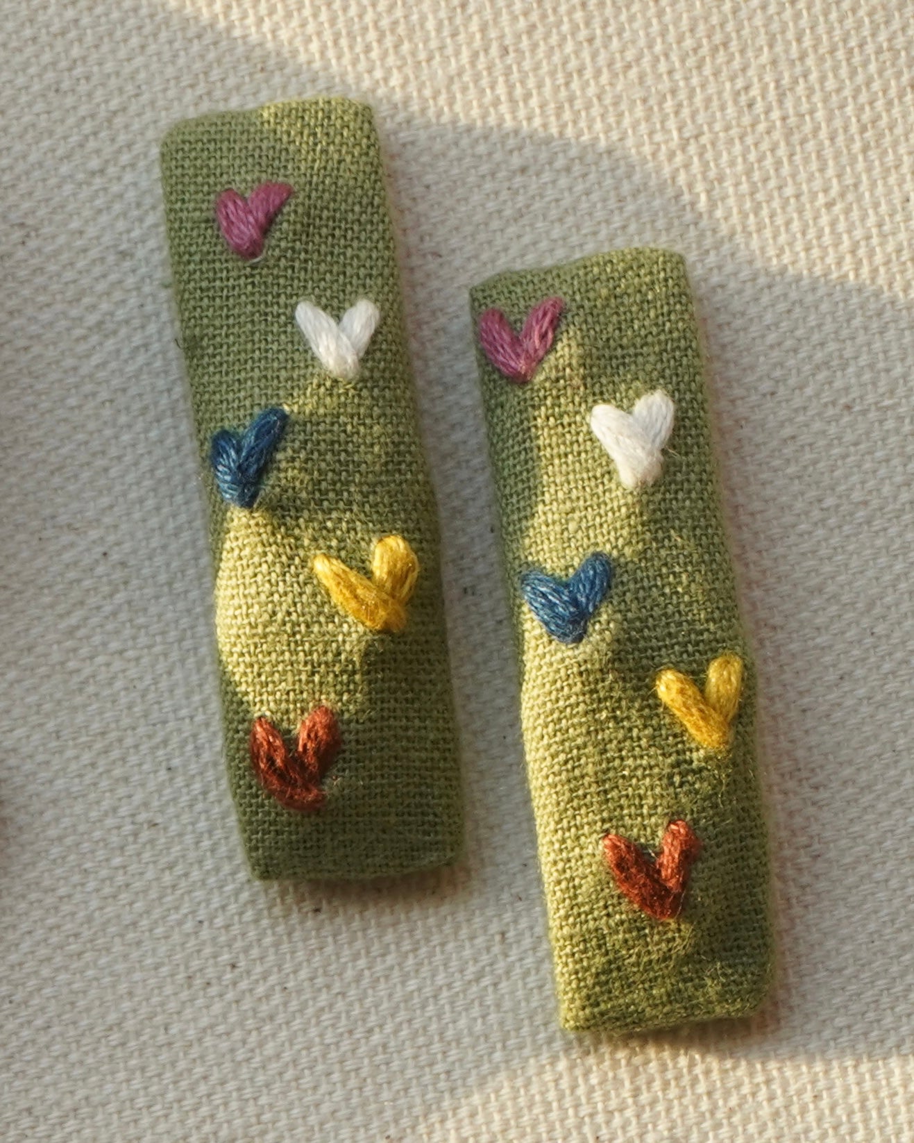 LushGreen Heart Pop HairBow & HairClip Combo