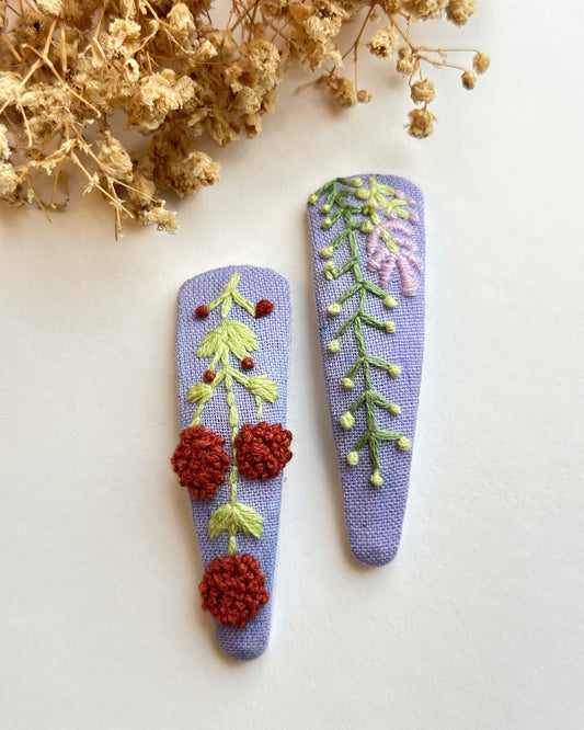 Petal Pathway Handmade Hairclips - pack of 2