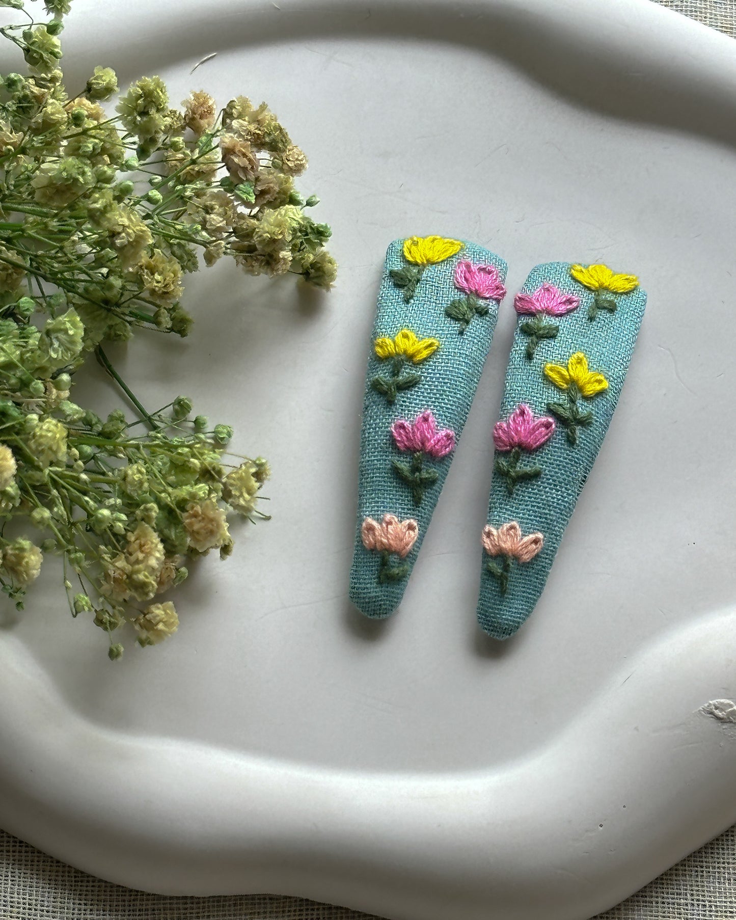 Wild Tulip Handmade Hair Clips - Pack Of 2