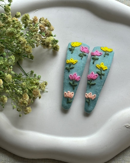 Wild Tulip Handmade Hair Clips - Pack Of 2