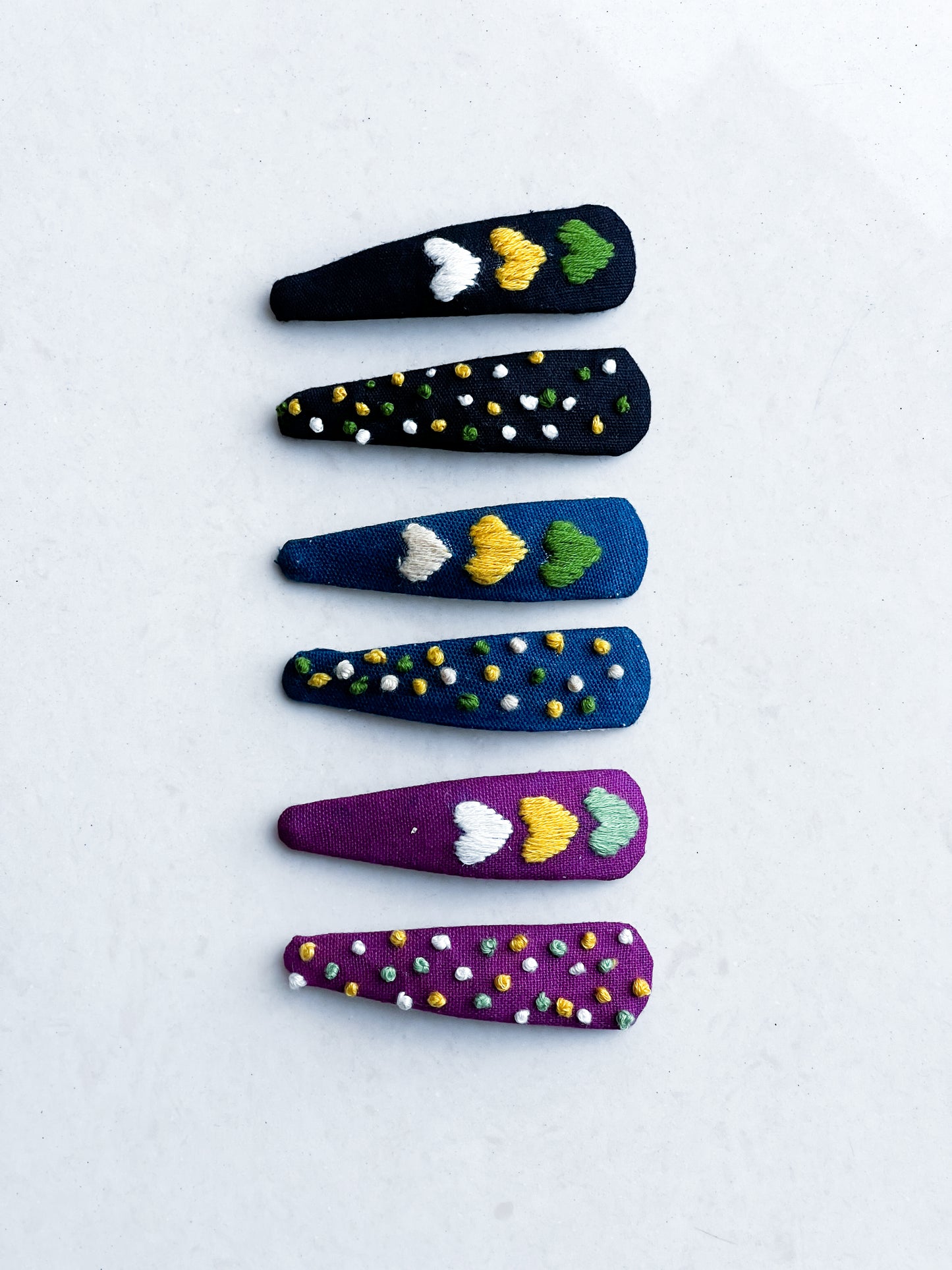 Love Pop Collection Handmade Hair Clips - Pack of 2