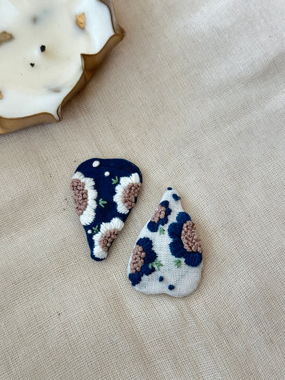 Berry Blush Barrettes Handmade Hair Clips - Pack Of 2