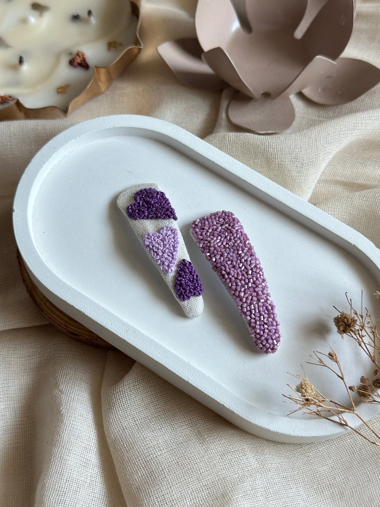 Heartloom Hair Clips Handmade Hair Clips - Pack Of 2