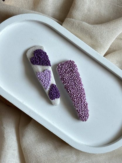 Heartloom Hair Clips Handmade Hair Clips - Pack Of 2
