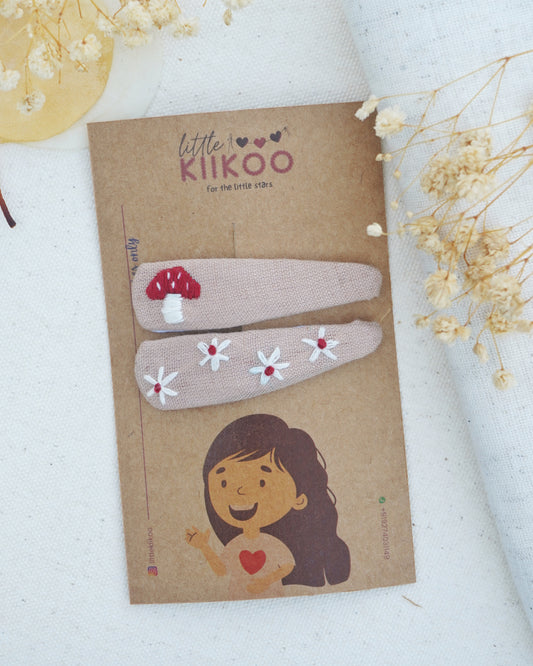 Woodland Whimsy Handmade Hair Clips - Pack Of 2