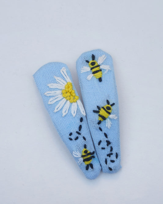 Buzz & Bloom Handmade Hair Clips - Pack Of 2