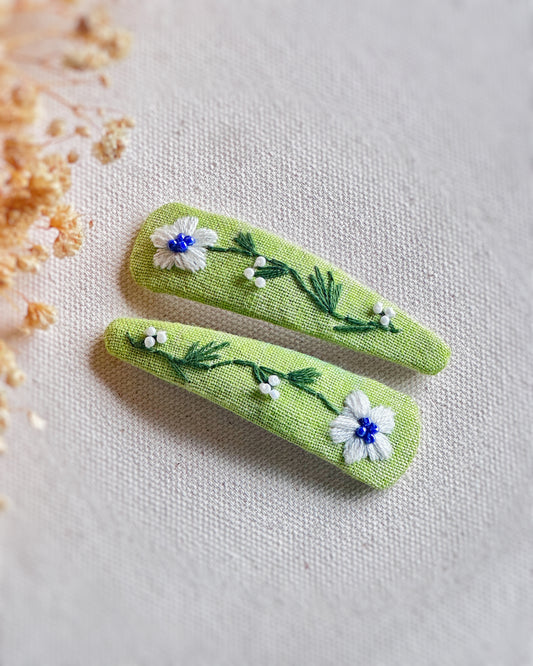Daisy Drift Handmade Hair Clip Pack of 2