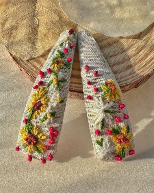 Twinkle Patch Handmade Hair Clips - Pack Of 2